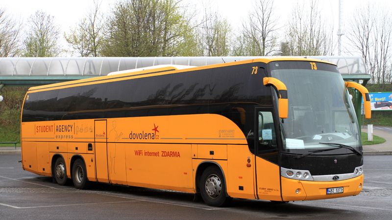Autobusy začnou jezdit nejdřív do Německa